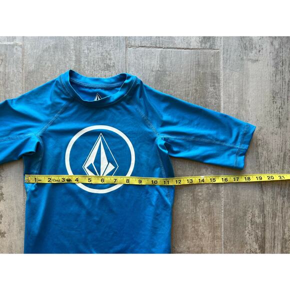 VOLCOM Kids Lido Short Sleeve Rashguard Toddler Blue Surf Anti UV 50+ UPF S NEW - Picture 5 of 6